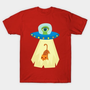 UFO cat abduction T-Shirt